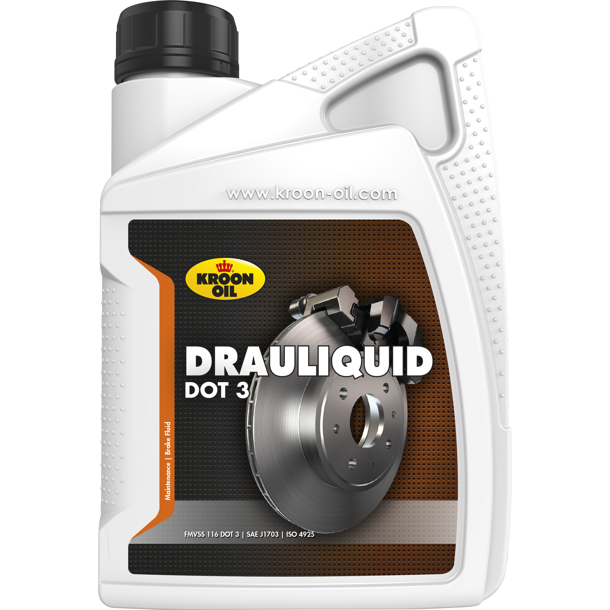 Kroon-Oil Drauliquid DOT 3, 12 x 1 lt detail 2