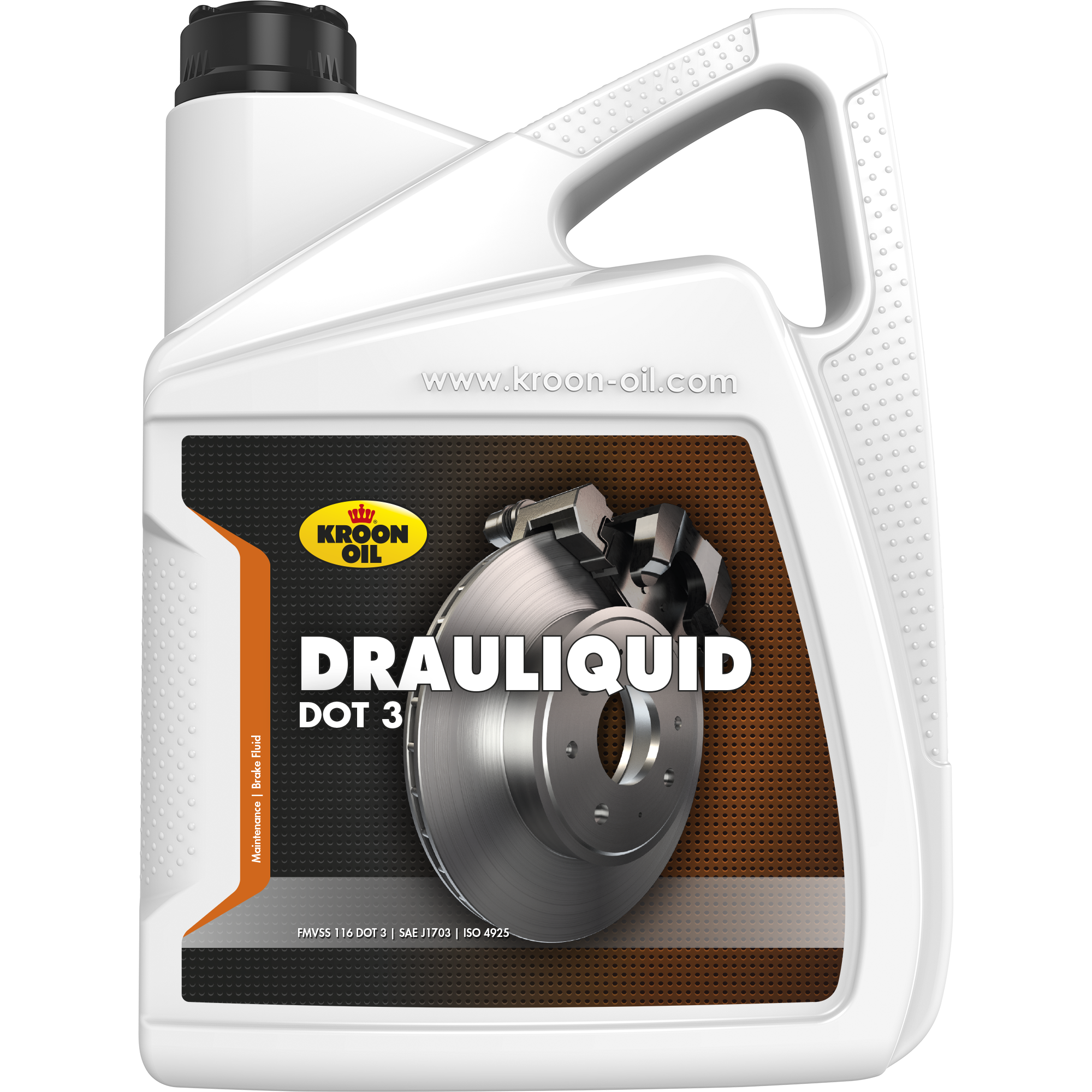 Kroon-Oil Drauliquid DOT 3, 4 x 5 lt detail 2