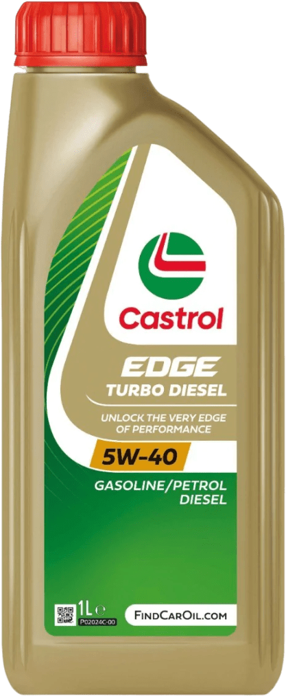 1535B5-1 Castrol EDGE Turbo Diesel 5W-40 is geschikt voor gebruik in benzine- en dieselmotoren waar de fabrikant een ACEAC3, API CF of oudere specificatie adviseert.