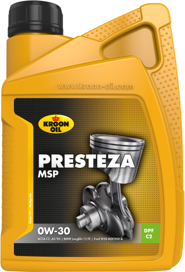 37319-1 Presteza MSP 0W-30 is een moderne brandstofbesparende vol-synthetische motorolie, ontwikkeld volgens de meest recente Mid-SAPS technieken voor het gebruik in auto's met roetfilters en/of katalysatoren.