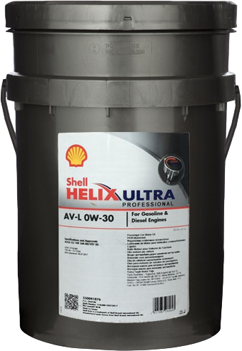 Shell Helix Ultra Professional AV-L 0W-30, 20 lt