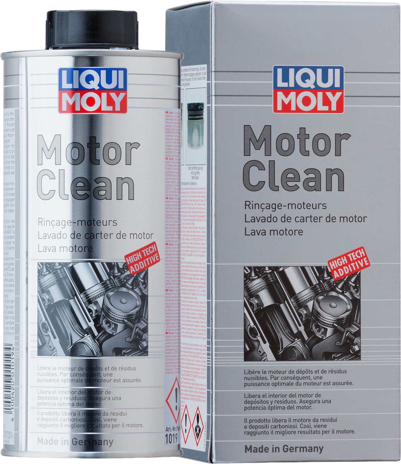LM1019-500ML De perfecte oplossing om de motor binnenin te reinigen. Uiterst doeltreffende reinigingsadditieven lossen slib en lakachtige vervuiling op, omhullen de vaste partikels en vloeibare verontreinigingen.