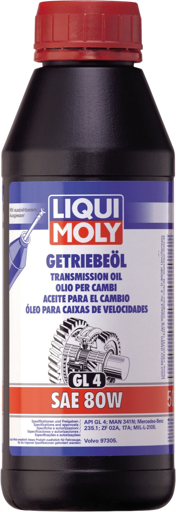 Liqui Moly Transmissieolie (GL4) SAE 80W, 500 ml