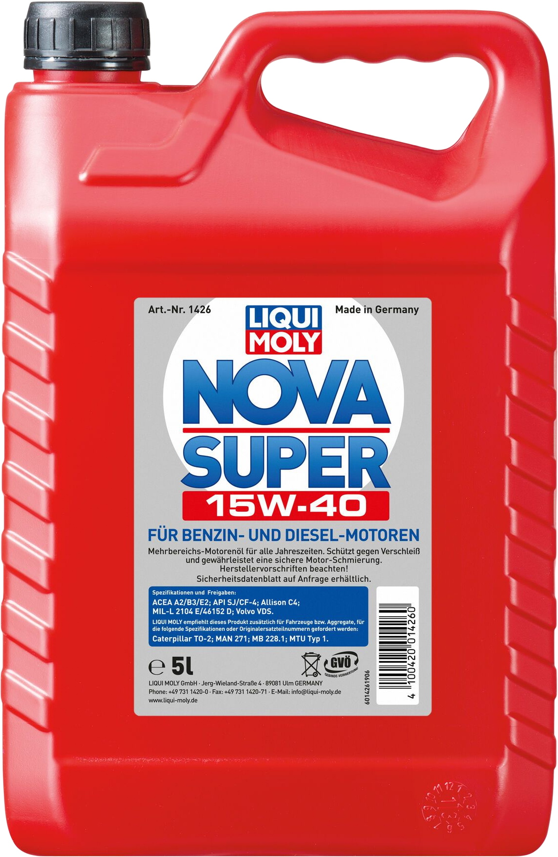 Liqui Moly Nova Super 15W-40, 5 lt