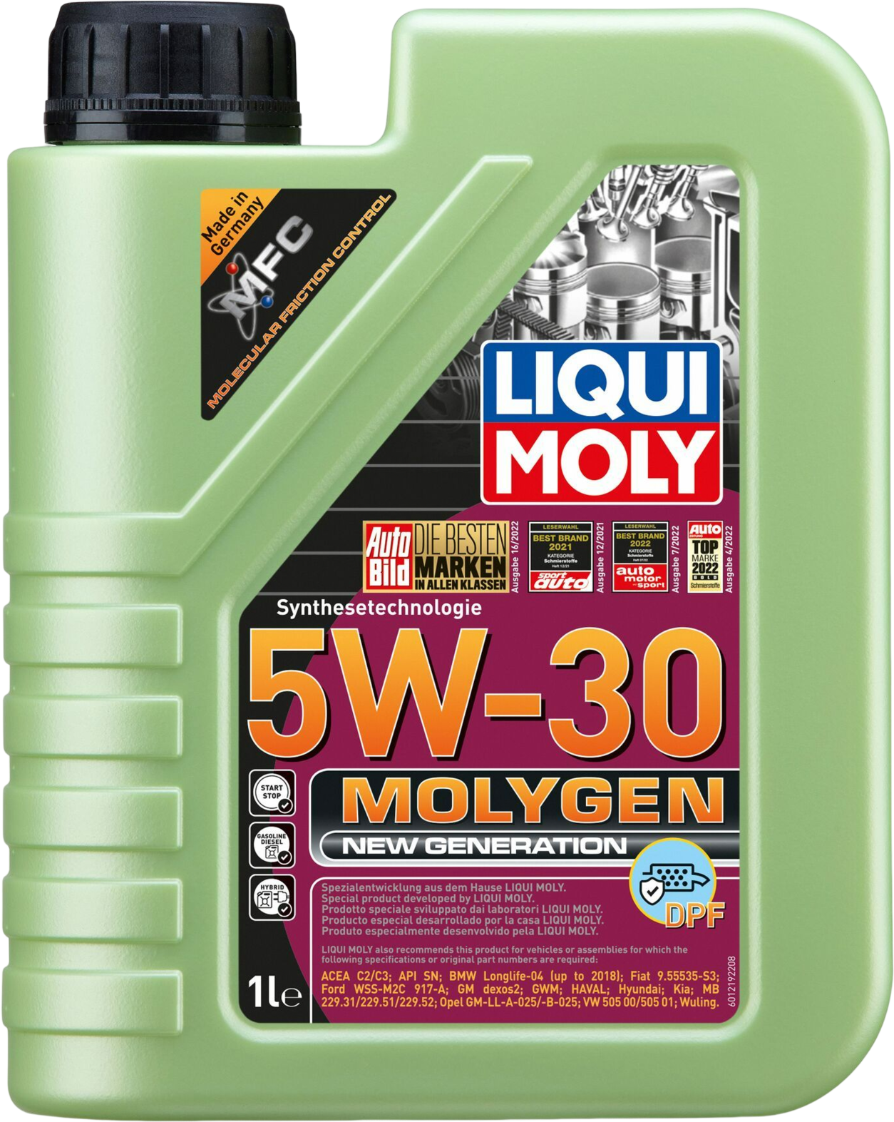 Liqui Moly Molygen New Generation 5W-30 DPF, 1 lt