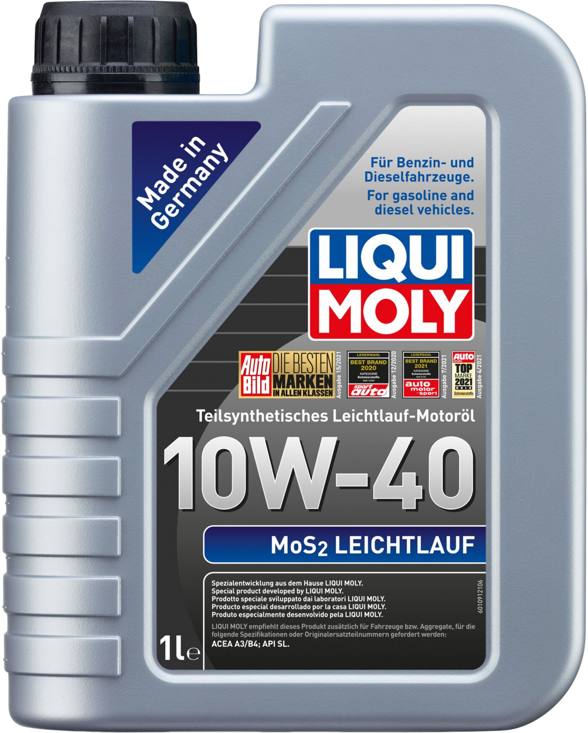 Liqui Moly MoS2 Leichtlauf 10W-40, 1 lt