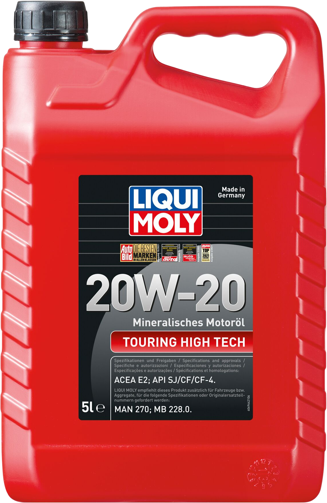 Liqui Moly Touring High Tech 20W-20, 4 x 5 lt detail 2