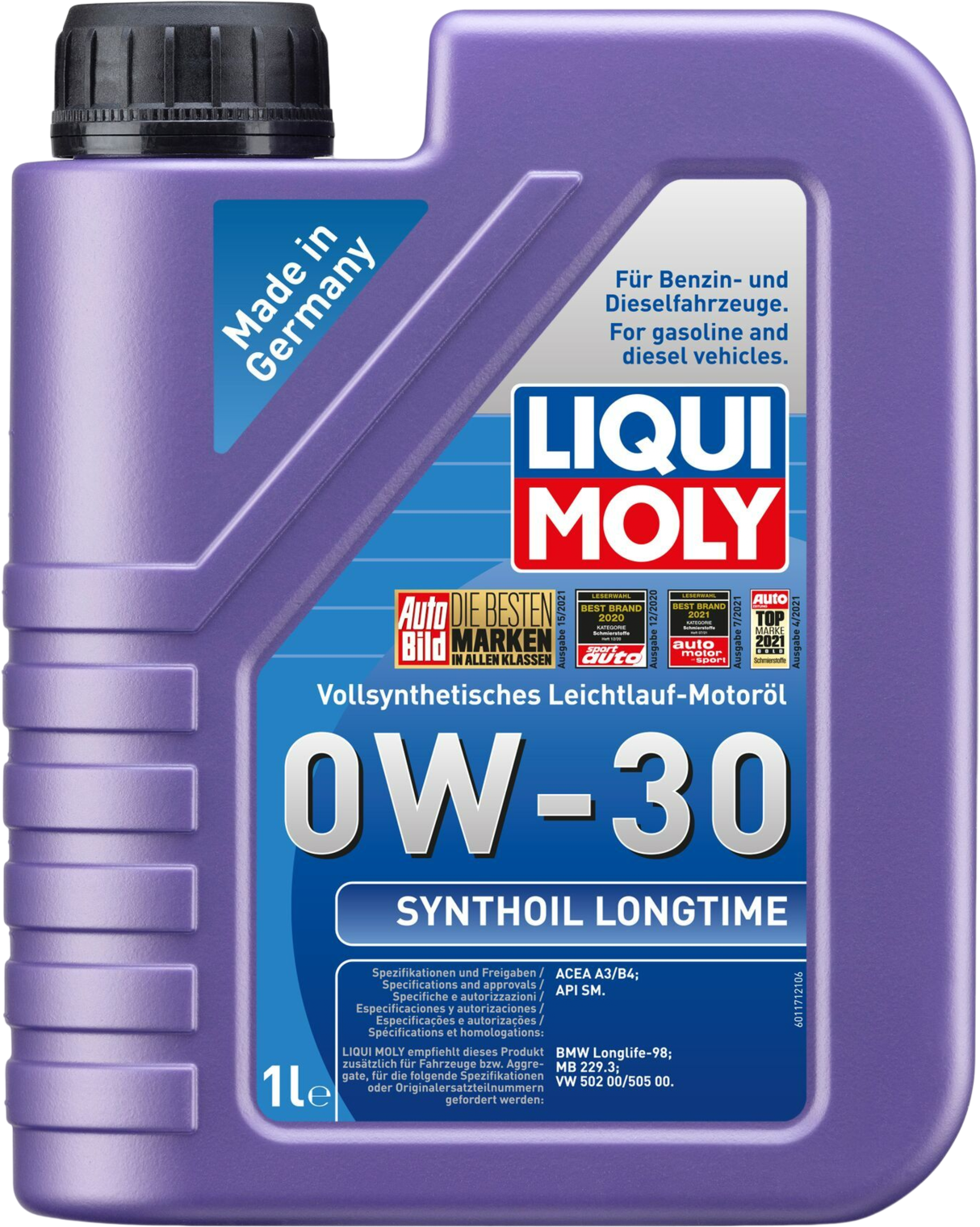 Liqui Moly Synthoil Longtime 0W-30, 6 x 1 lt detail 2