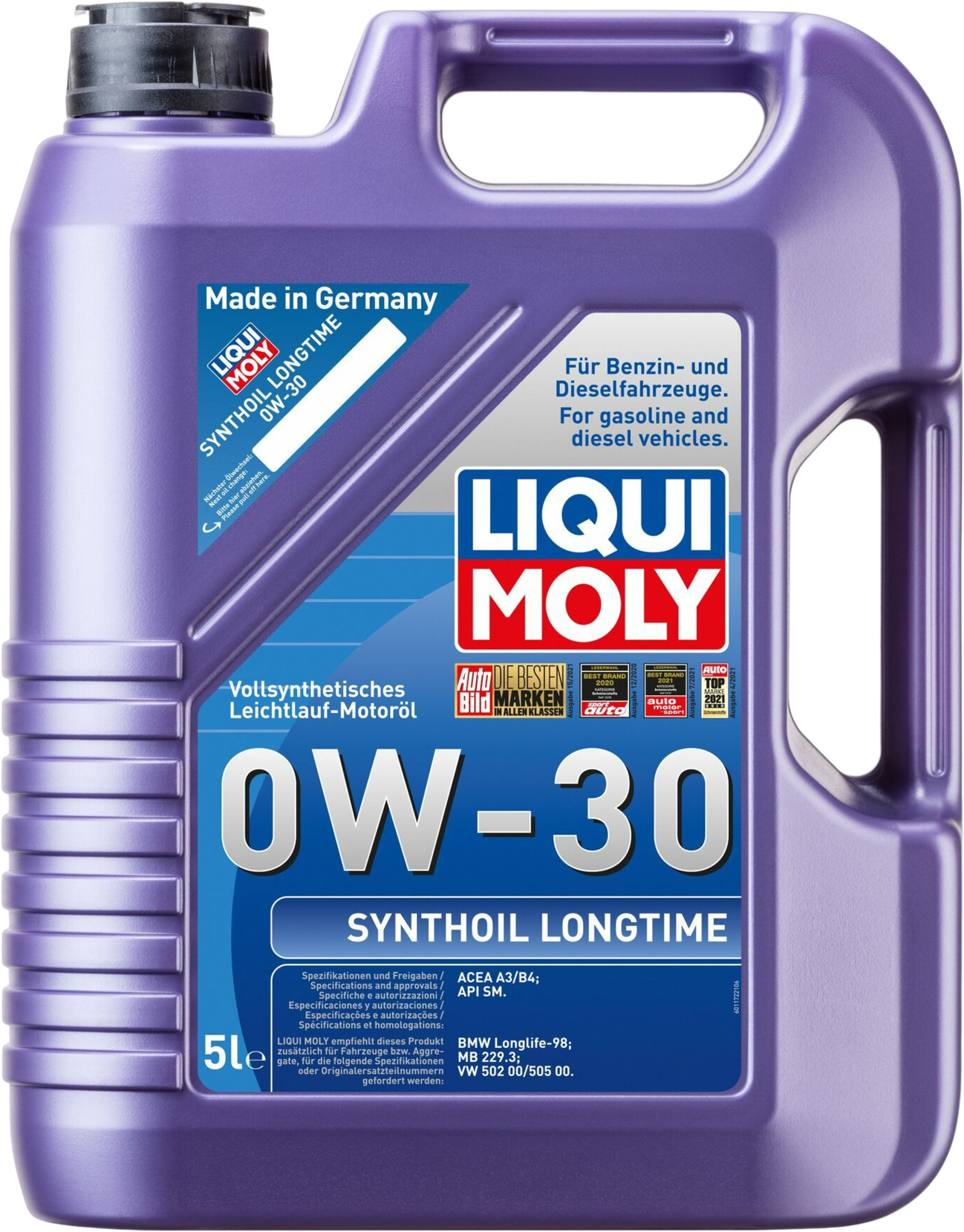 Liqui Moly Synthoil Longtime 0W-30, 5 lt