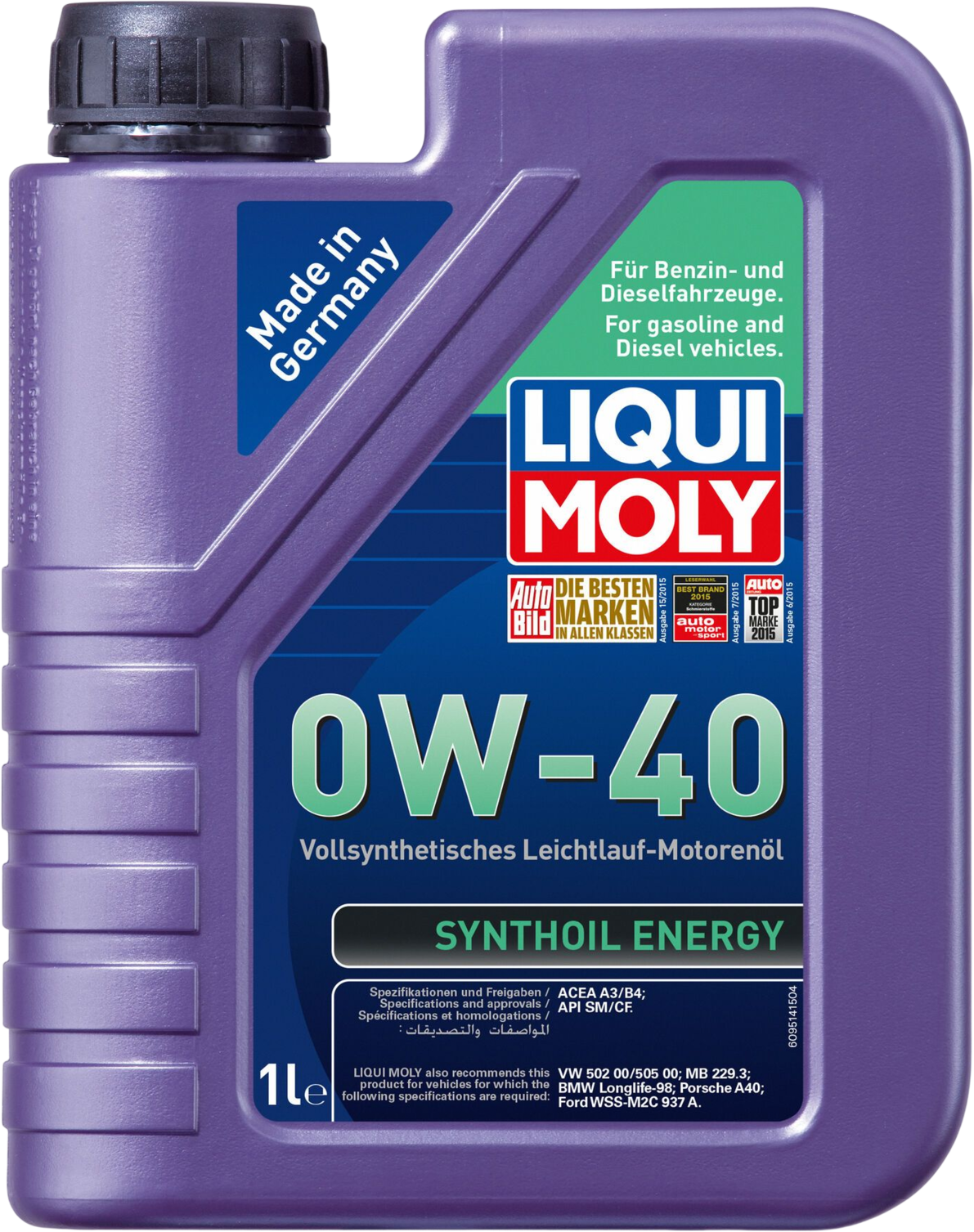 Liqui Moly Synthoil Energy 0W-40, 1 lt