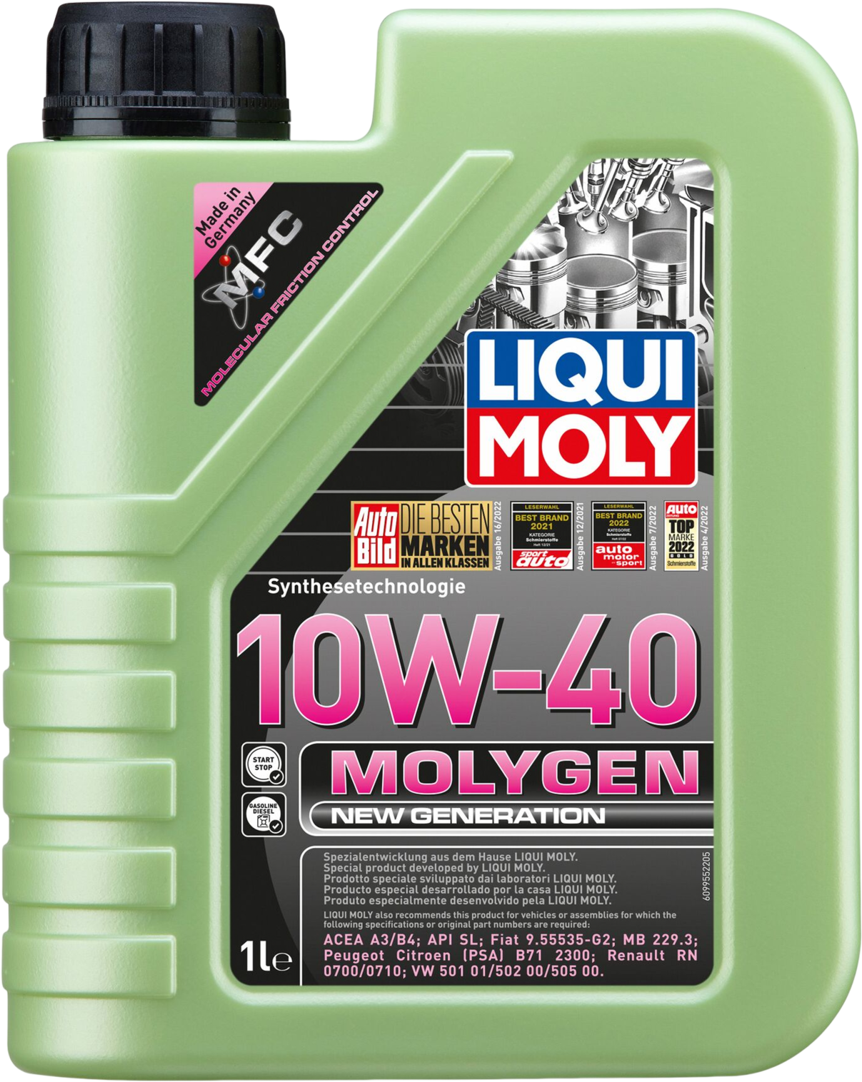 Liqui Moly Molygen New Generation 10W-40, 1 lt