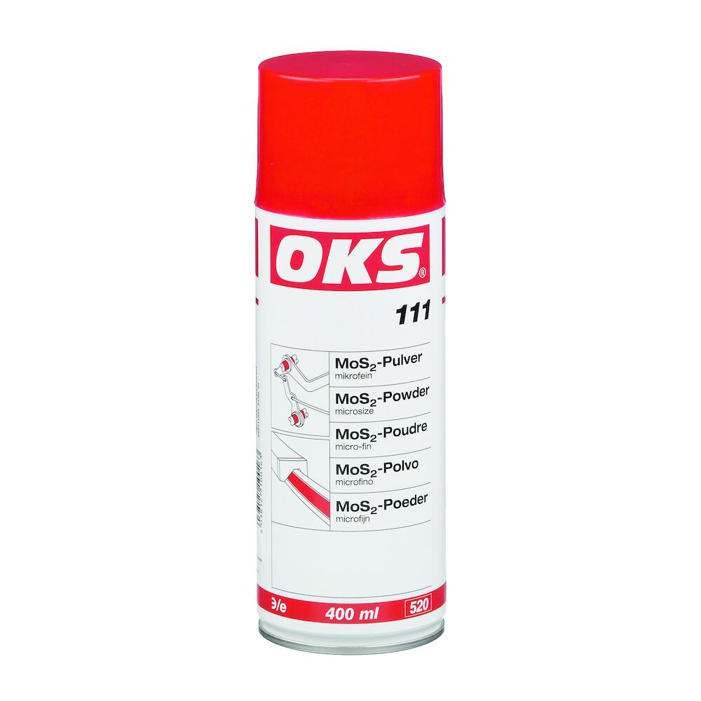 OKS0111-400ML OKS 111 is een MoS₂-poeder ter verbetering van de glijeigenschappen van machinedelen.