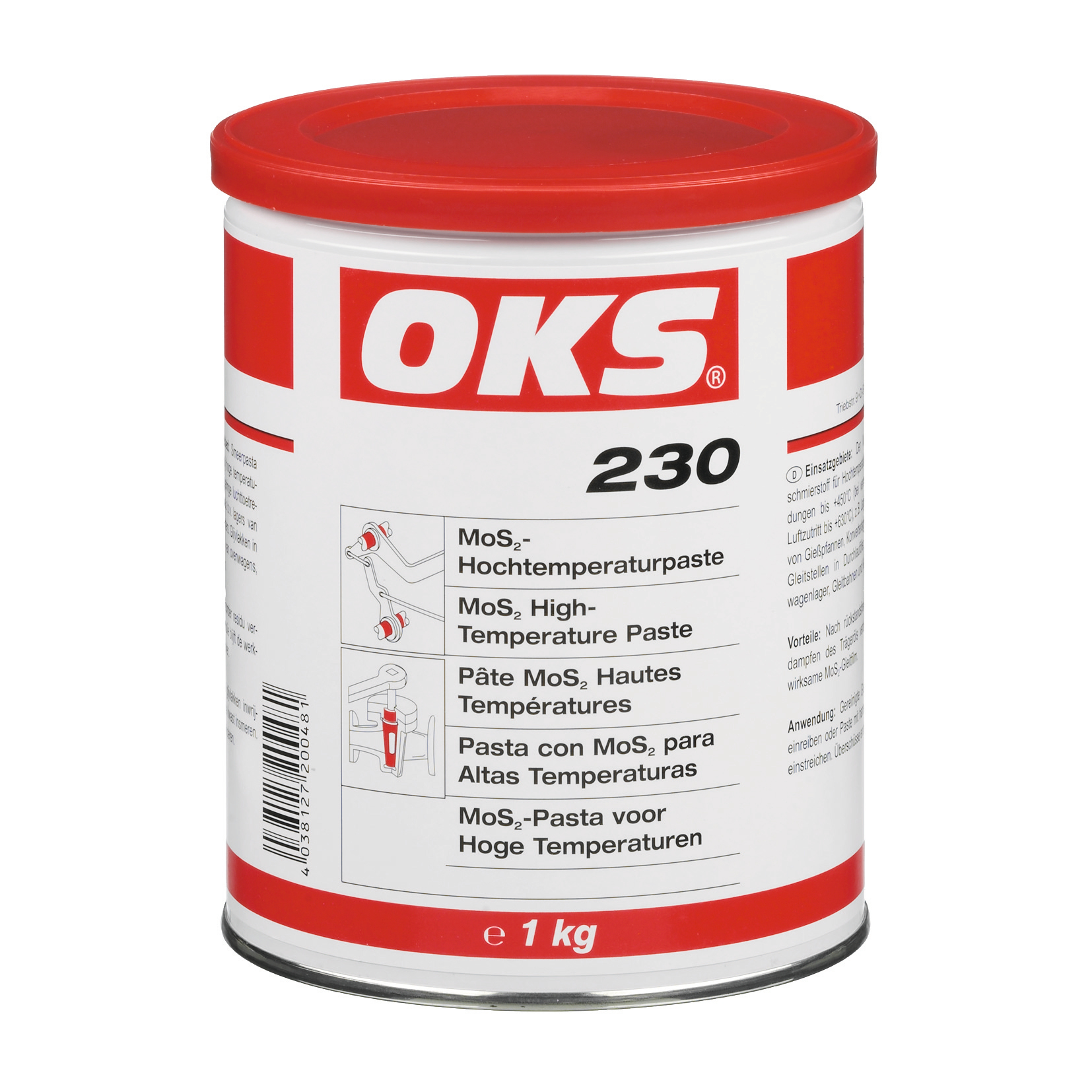 OKS0230-1 OKS 230 is een hoge-temperatuurpasta met MoS₂.