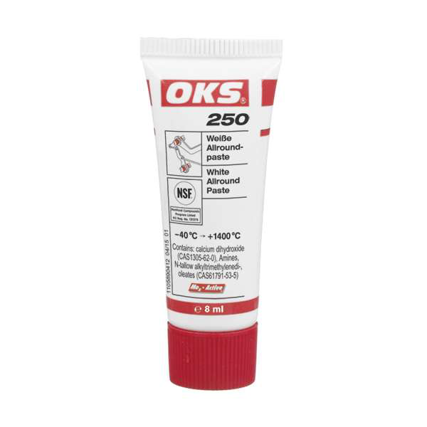 OKS0250-8ML Hoge-temperatuurpasta op keramische basis voor smering van zwaarbelaste glijvlakken.