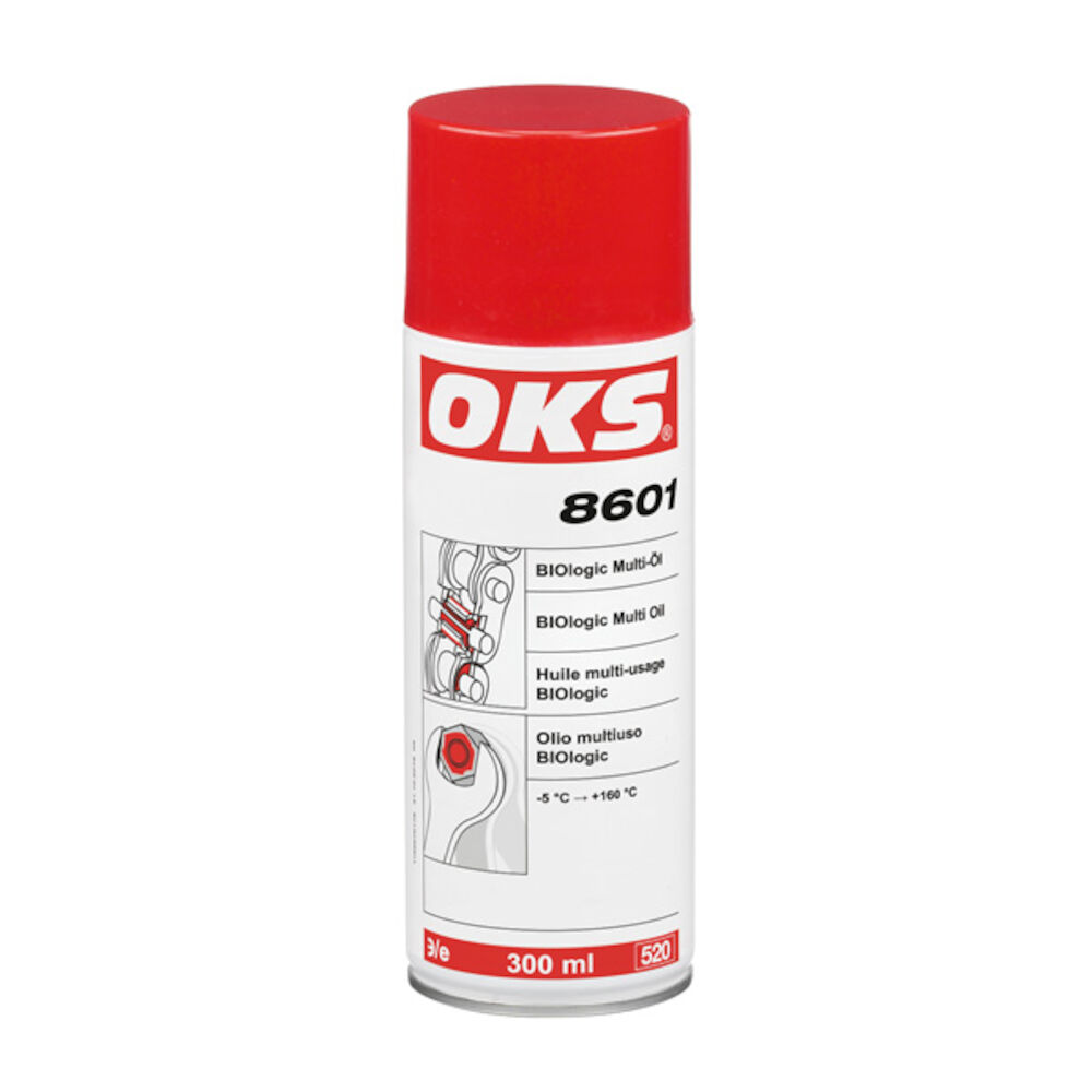 OKS8600-400ML OKS 8600 is een biologisch afbreekbare multi-olie met bijzonder milieuvriendelijke ingrediënten.