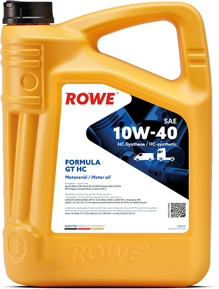 Rowe Hightec Formula GT SAE 10W-40 HC, 5 lt