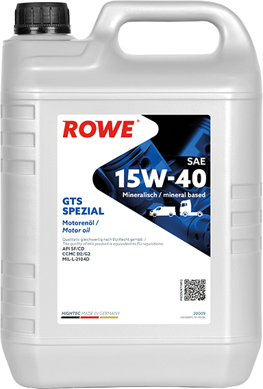 Rowe Hightec GTS Special SAE 15W-40, 5 lt