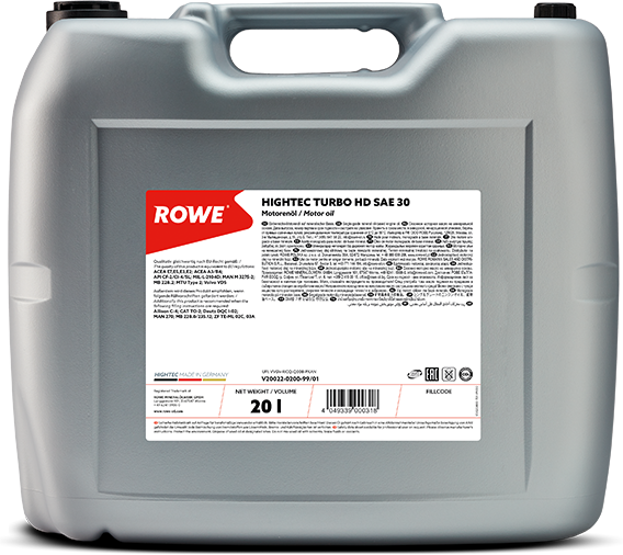 Rowe Hightec Turbo HD SAE 30, 20 lt