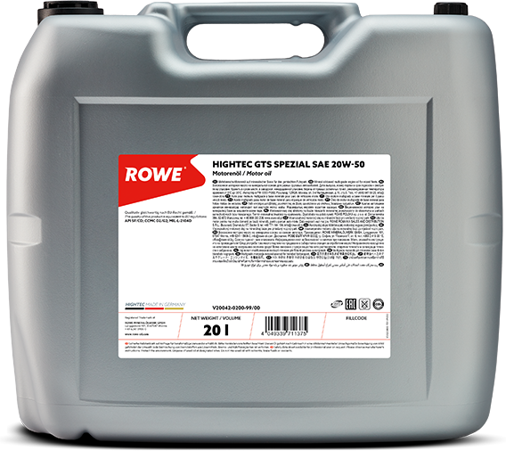 R20042-20 Minerale multigrade motorolie voor benzine- en dieselmotoren met of zonder turbolading.