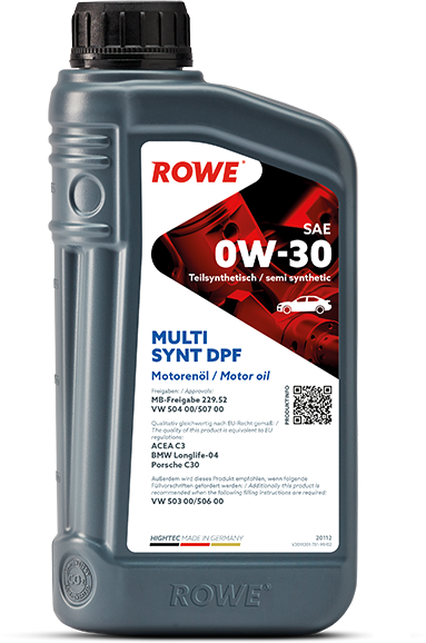 Rowe Hightec Multi Synt DPF SAE 0W-30, 1 lt