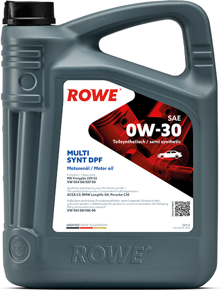 Rowe Hightec Multi Synt DPF SAE 0W-30, 5 lt