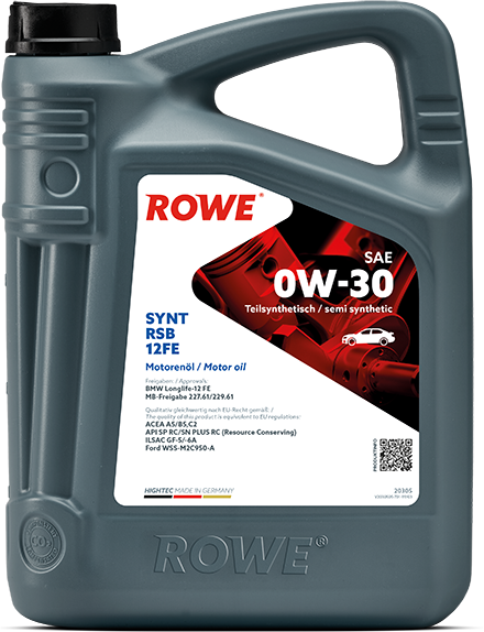 Rowe Hightec Synt RSB 12FE SAE 0W-30, 5 lt