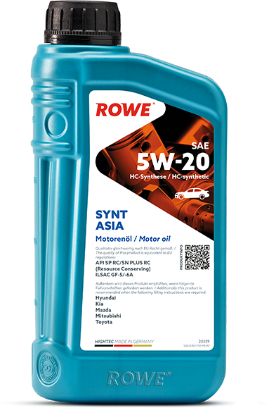 Rowe Hightec Synt ASIA SAE 5W-20, 1 lt
