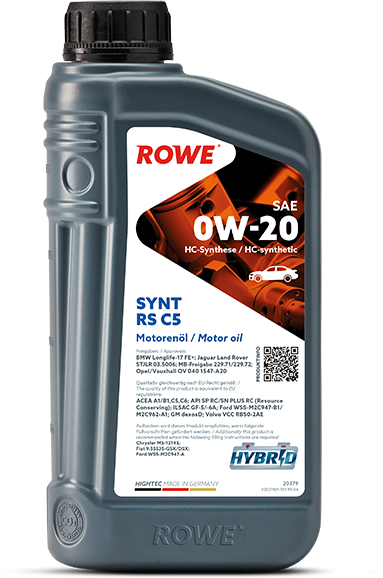 Rowe Hightec Synt RS C5 SAE 0W-20, 1 lt