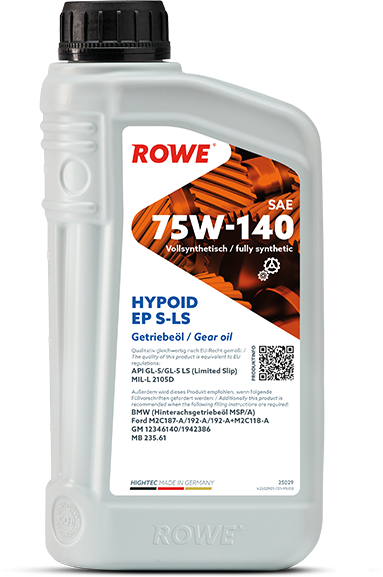 Rowe Hightec Hypoid EP SAE 75W-140 S-LS, 1 lt
