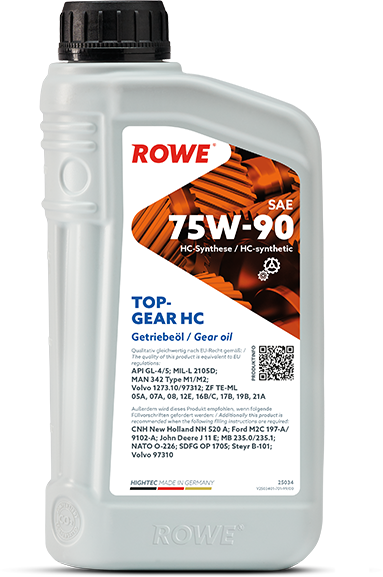 Rowe Hightec Topgear SAE 75W-90 HC, 1 lt