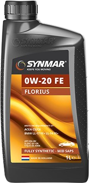 Synmar Florius 0W-20 FE, 1 lt