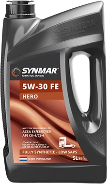 Synmar Hero 5W-30 FE, 5 lt