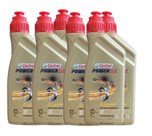 Castrol Power RS 2T 1L (6X1 liter)  voordeelpak