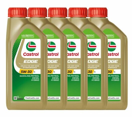 Castrol Edge 5W30 LL Titanium 5 x 1L voordeel
