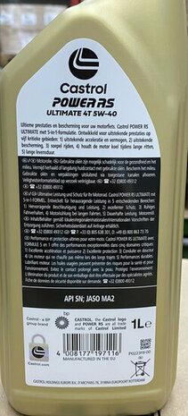 Castrol Power RS Ultimate 4T 5W-40 1L