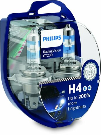 Philips RacingVision GT200 H4 (12V/60/55W) set