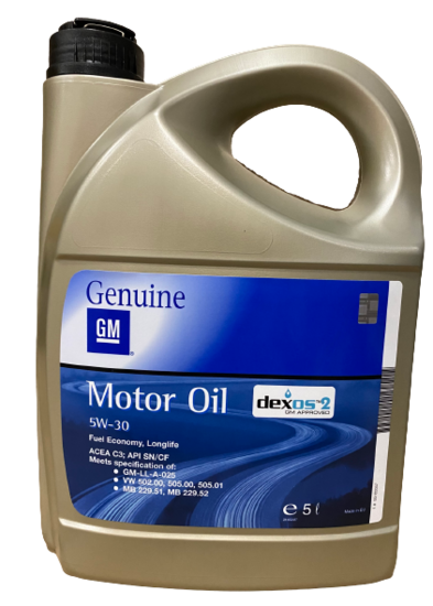 Opel 5W-30 origineel Dexos2 longlife motorolie (5 liter)