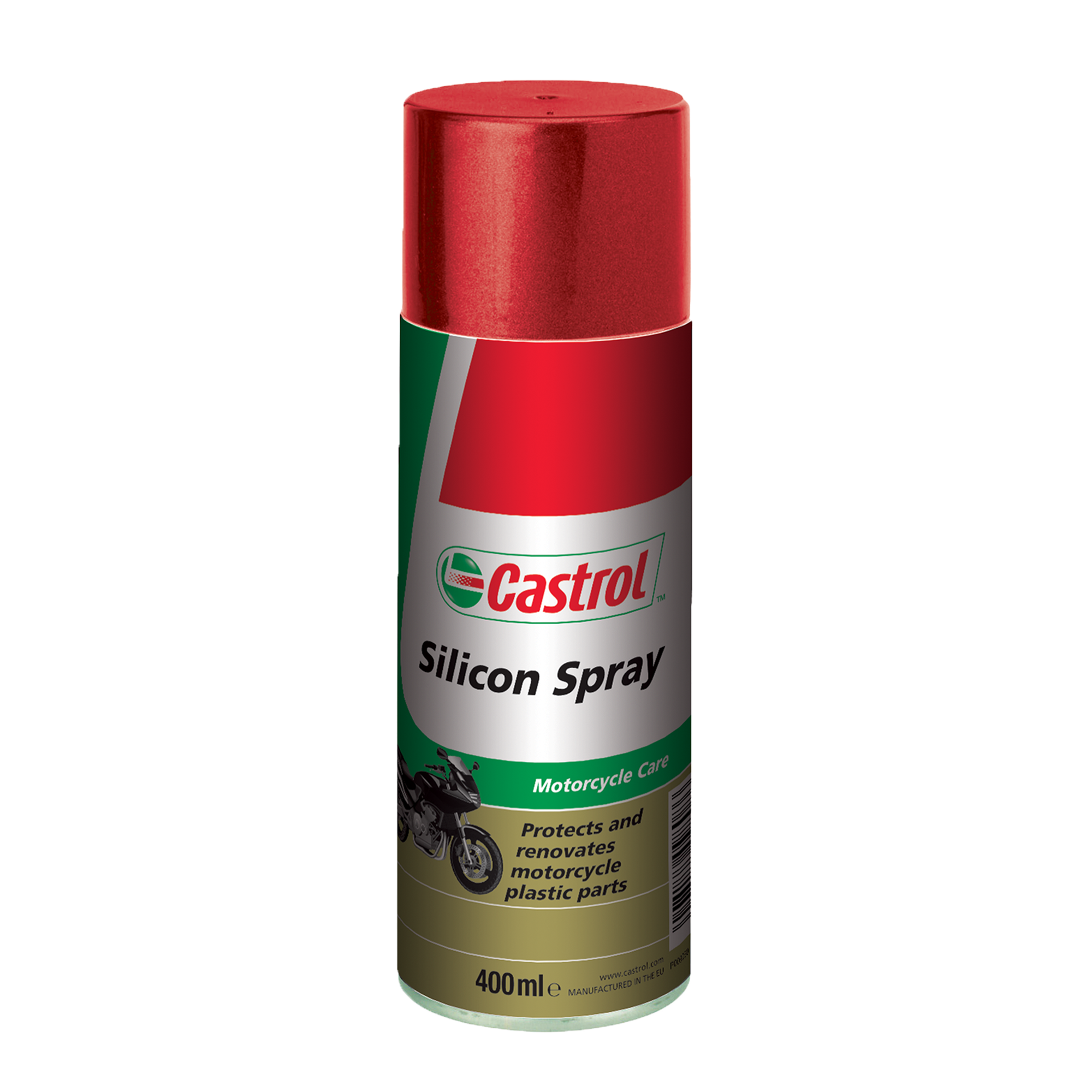 15516B-400ML Castrol Silicon Spray is een smeermiddel in de vorm van een spray op basis van siliconen die een beschermende waterafstotende glanzende laag aanbrengt.