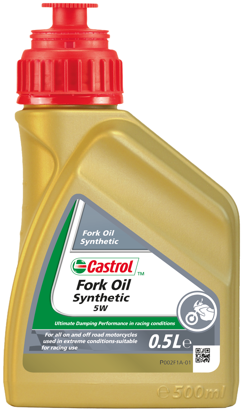 15AB66-500ML Castrol Fork Oil Synthetic 5W is een volledig synthetische ophangingsvloeistof, ontwikkeld voor optimale dempingsprestaties in alle ophangingen, zowel op de weg als off-road.