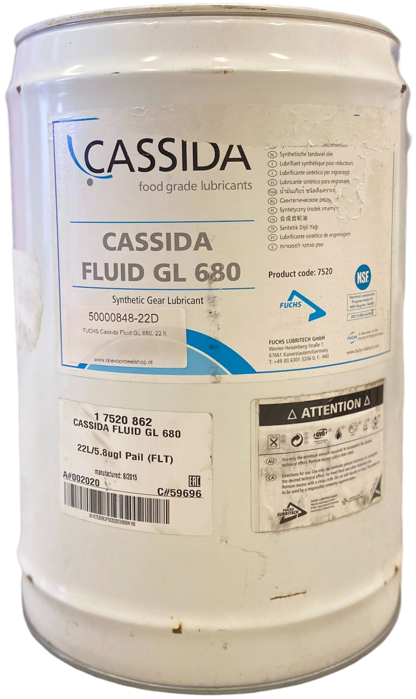 Fuchs Cassida Fluid GL 680, 22 lt (OUTLET)