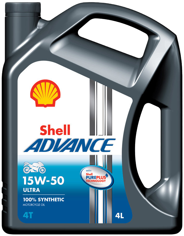 Shell Advance 4T Ultra 15W-50, 4 x 4 lt detail 2