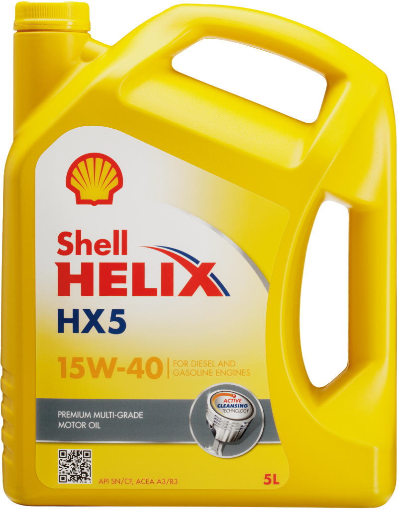Shell Helix HX5 15W-40, 3 x 5 lt detail 2
