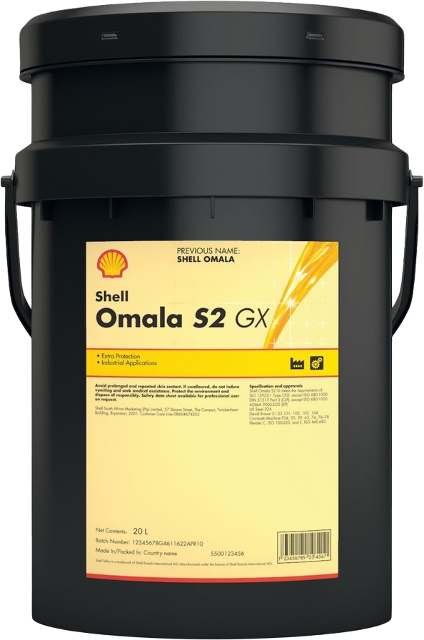 50029343-20 Shell Omala S2 GX zijn hoogwaardige 'extreme-pressure' (EP) tandwielkastoliën voornamelijk ontworpen voor zwaarbelaste industriële overbrengingen.
