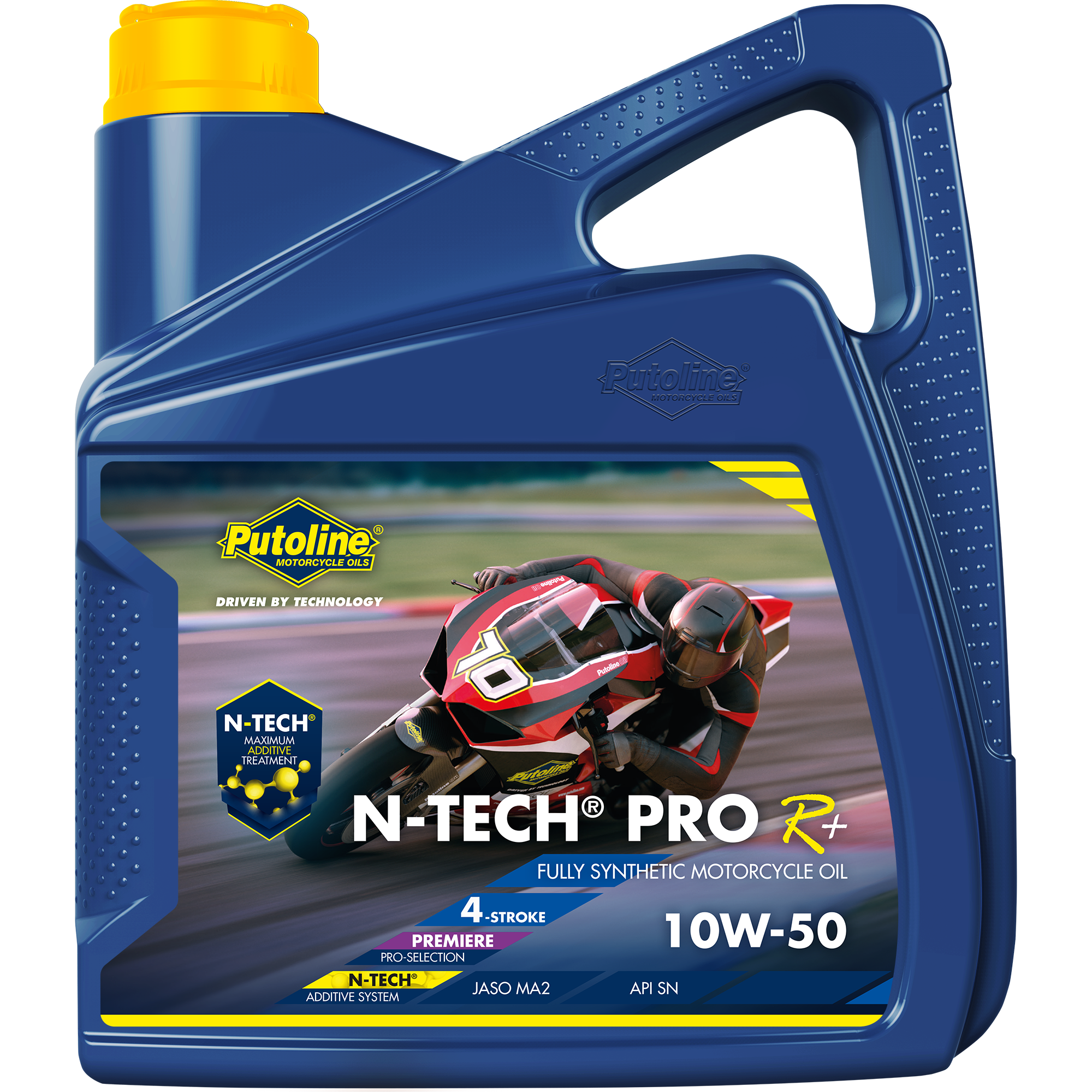 74317-4 N-TECH® PRO R+ 10W-50 is de meest geavanceerde, vol-synthetische 4-takt motorolie ooit door Putoline Oil geproduceerd.