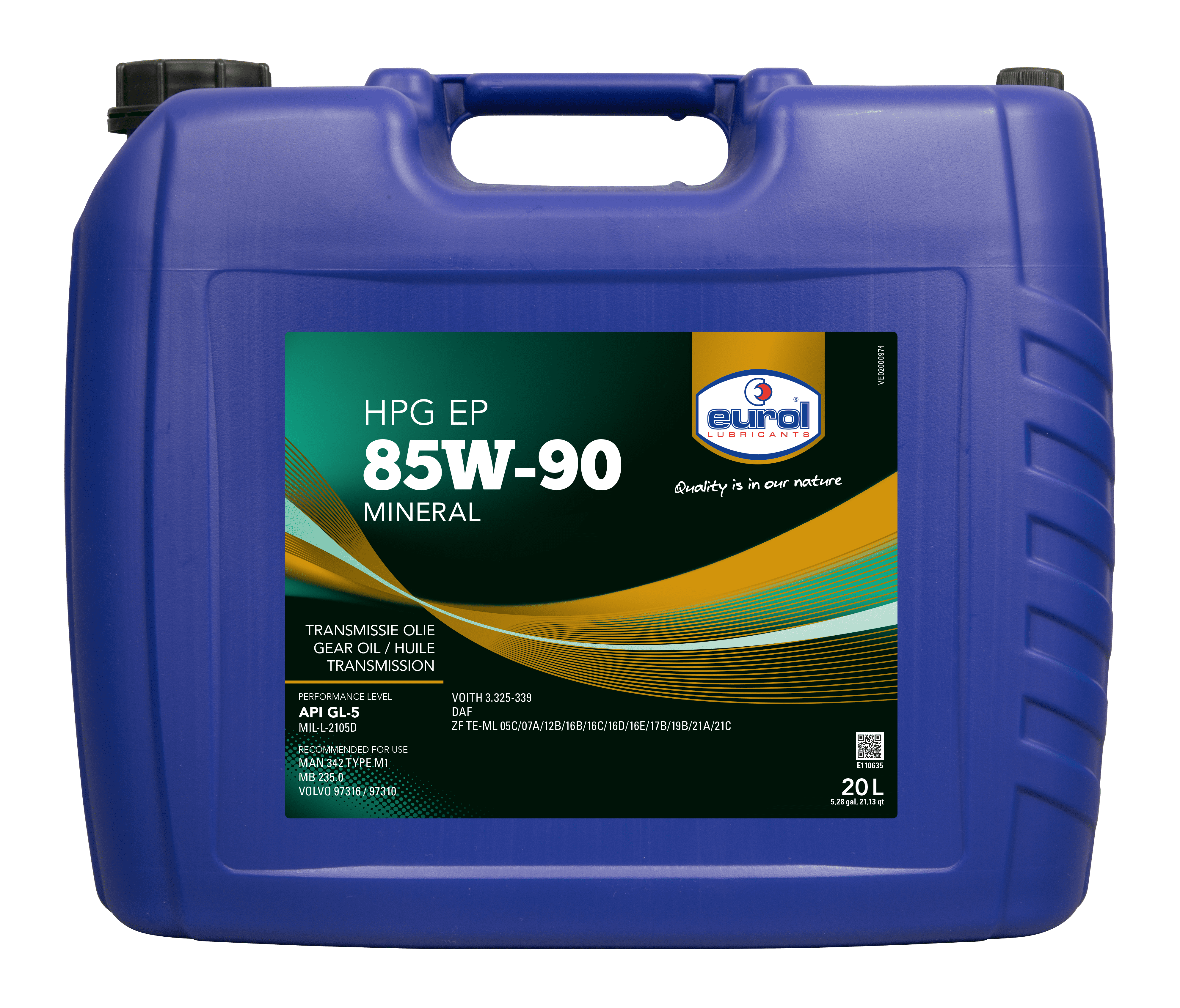 Eurol HPG EP SAE 85W-90 GL5, 20 lt
