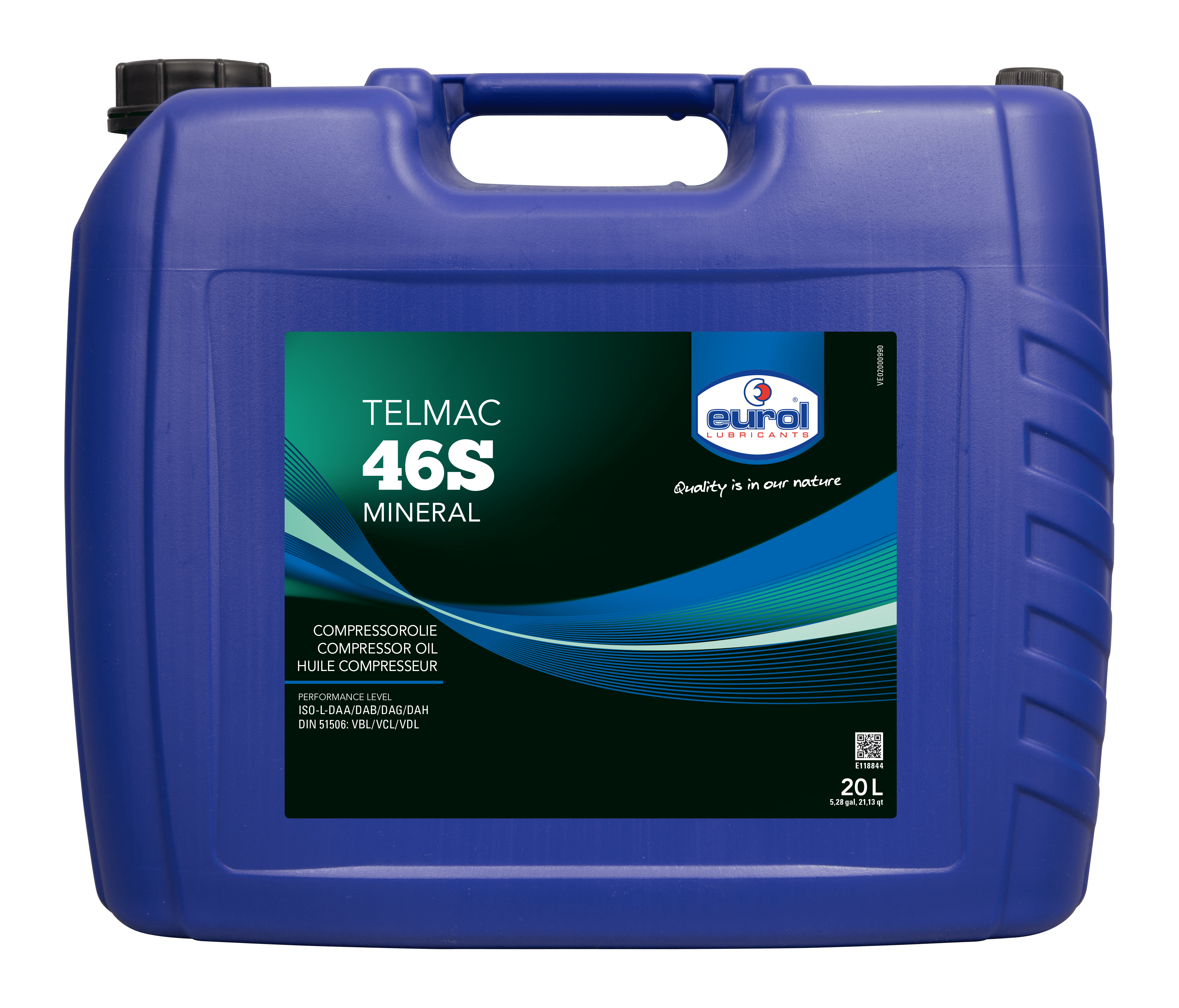 E118844-20 Minerale compressorolie speciaal voor schroef- en schottencompressoren.