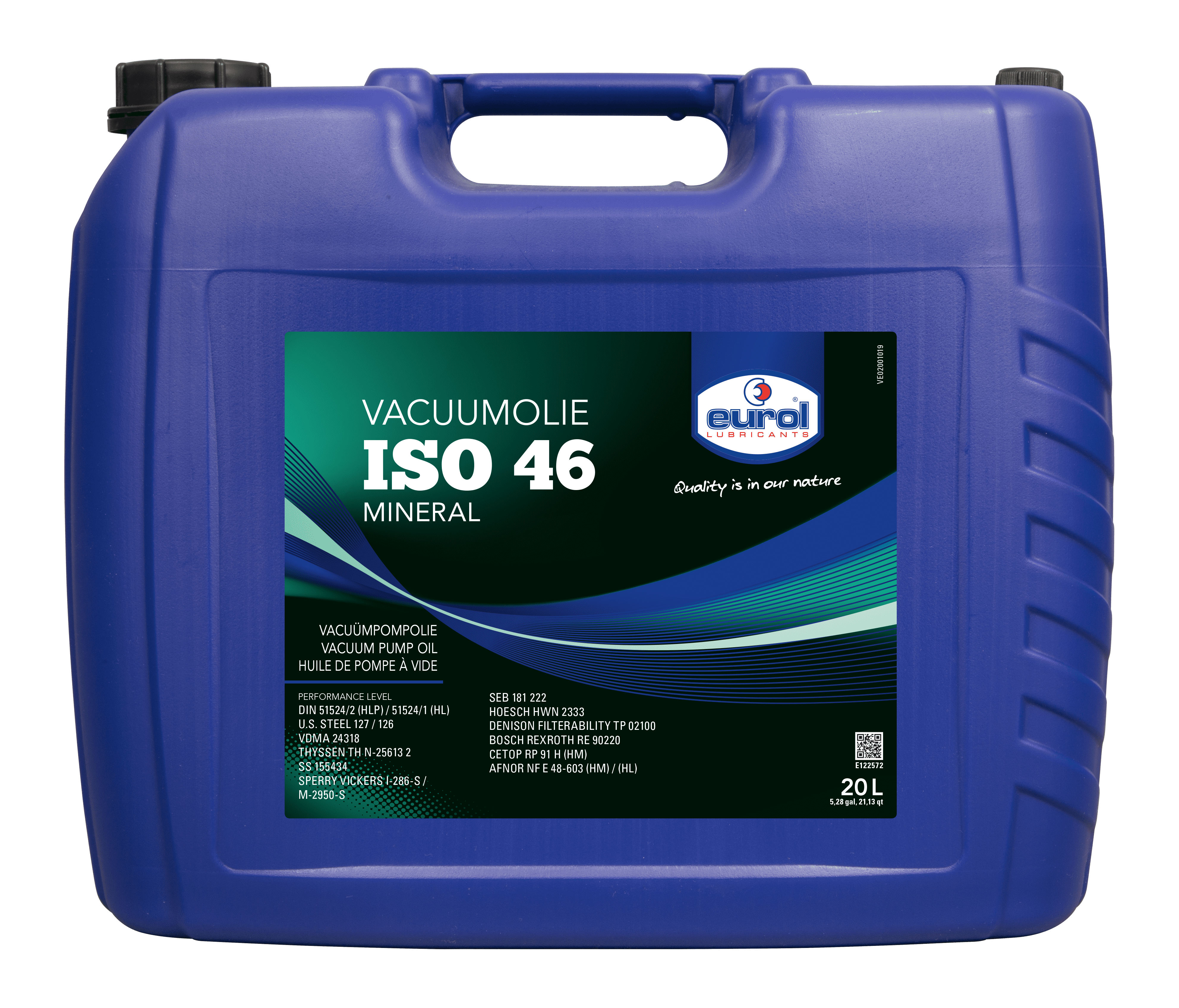 Eurol Vacuumolie ISO-VG 46, 20 lt