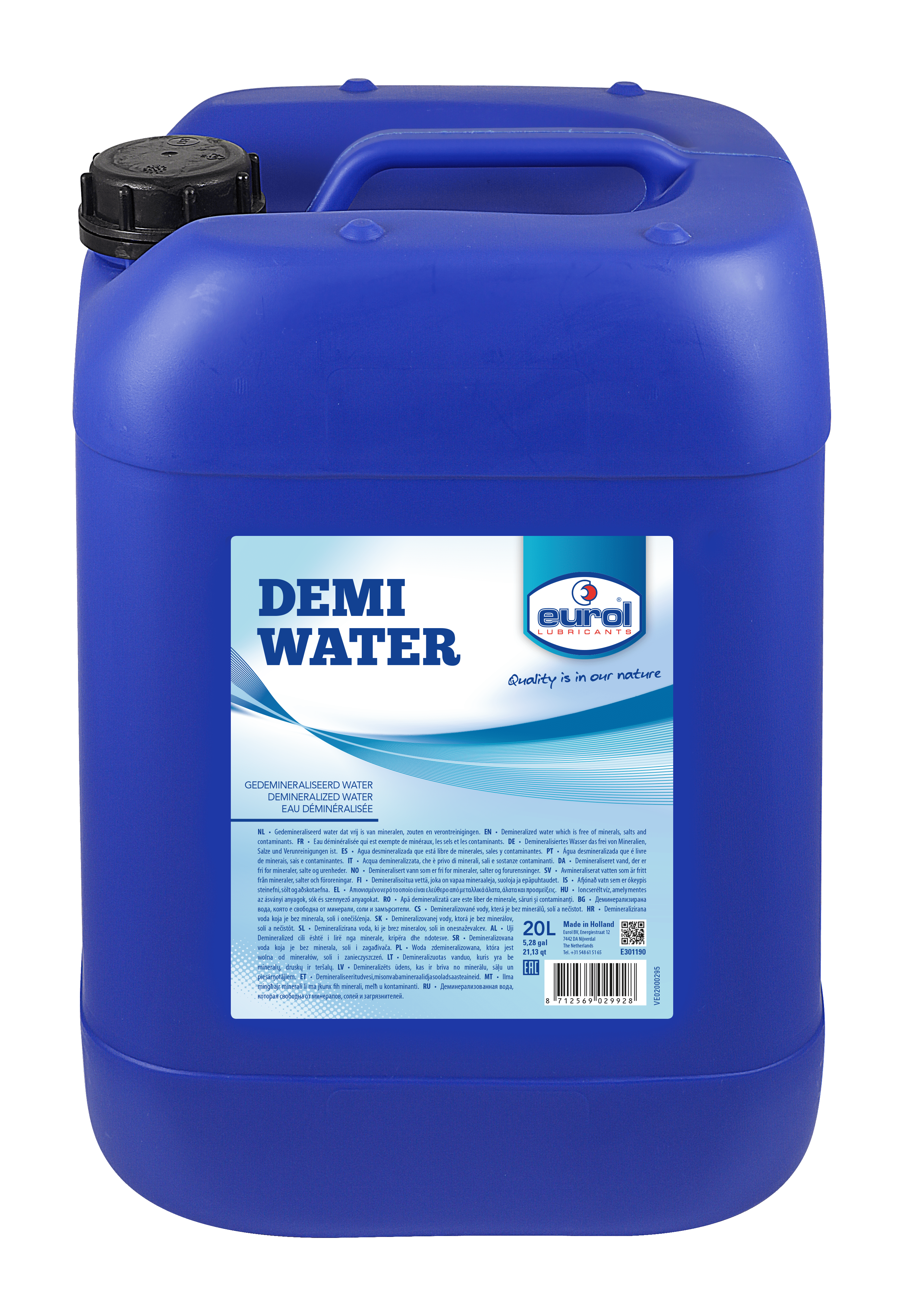 Eurol Demineralized Water, 20 lt