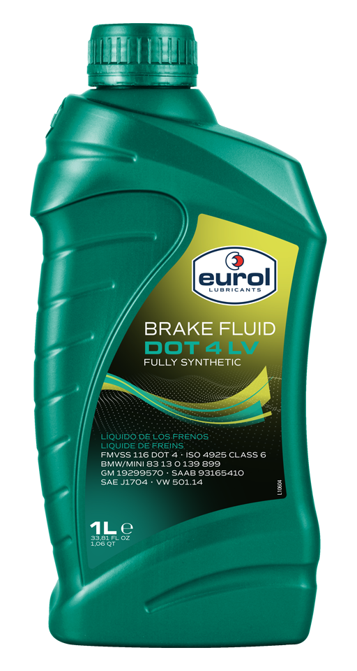 Eurol Brake Fluid DOT 4 LV, 1 lt