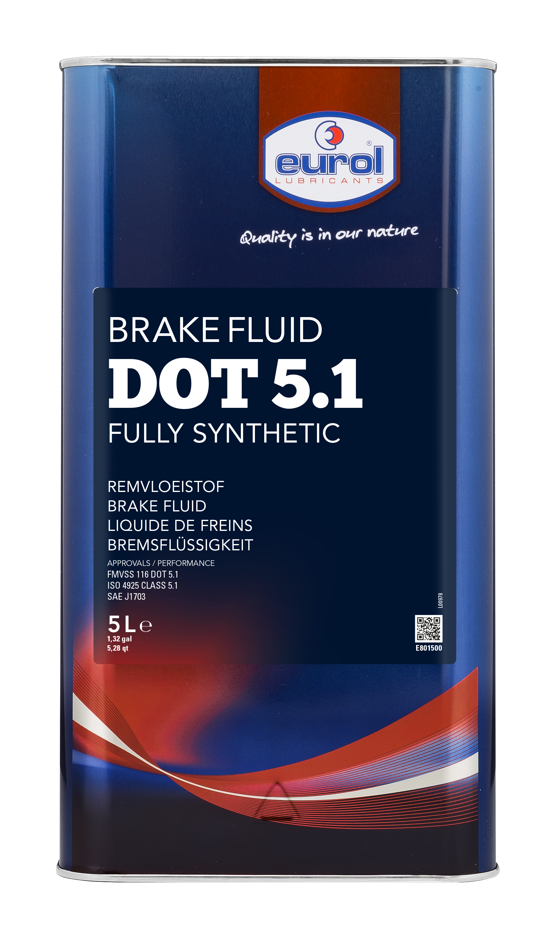 Eurol Brake Fluid DOT 5.1, 5 lt
